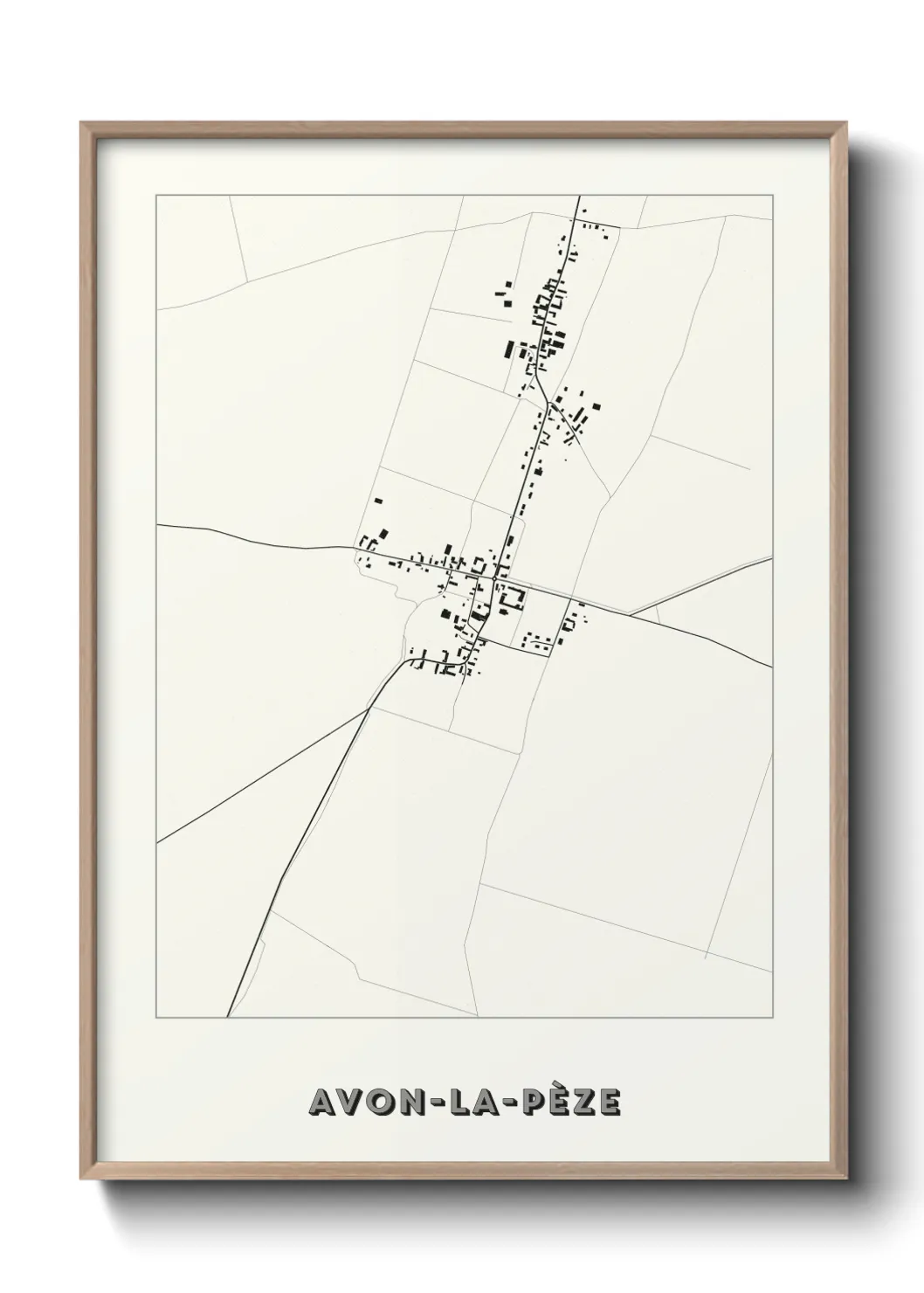 Un poster carteAvon-la-Pèze