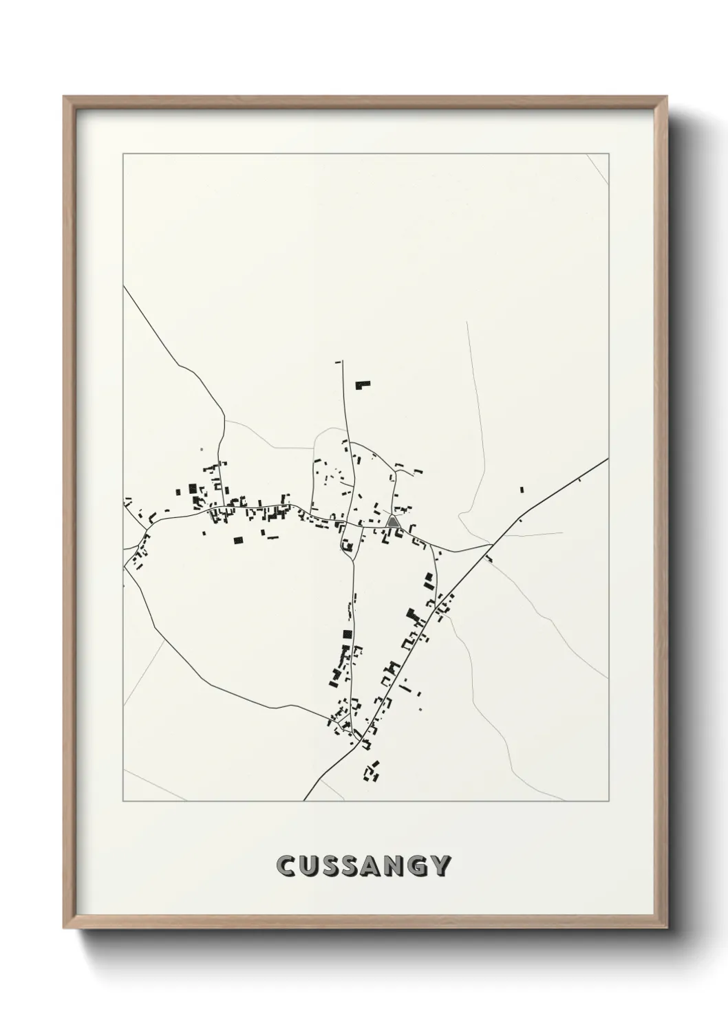 Une affiche de carte sur Cussangy