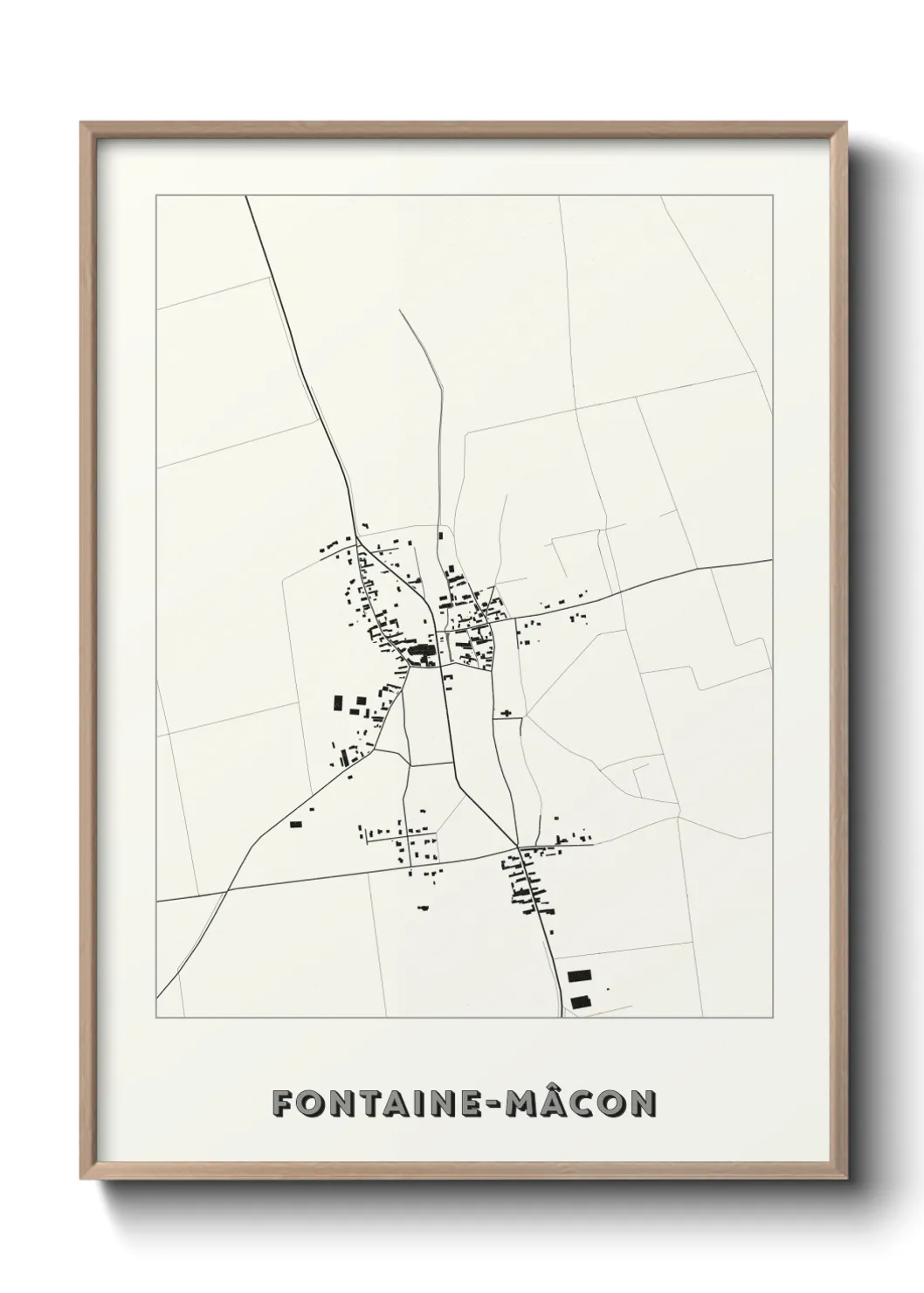 Un poster carteFontaine-Mâcon