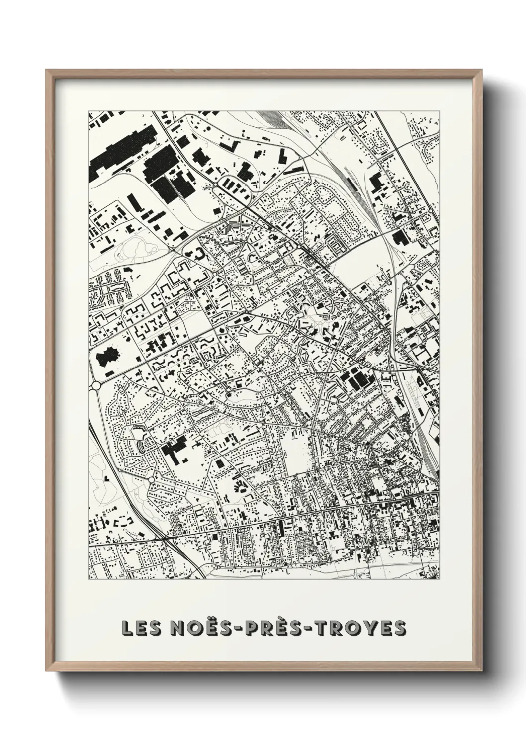 Un poster carteLes Noës-près-Troyes