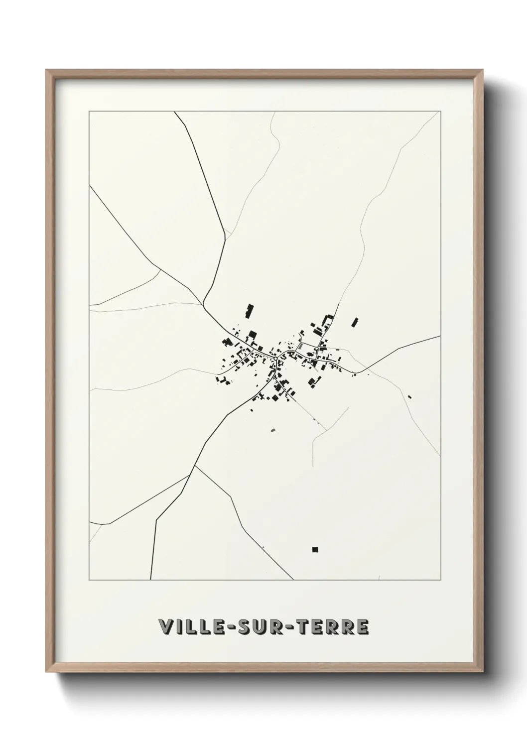 Une affiche de carte sur Ville-sur-Terre