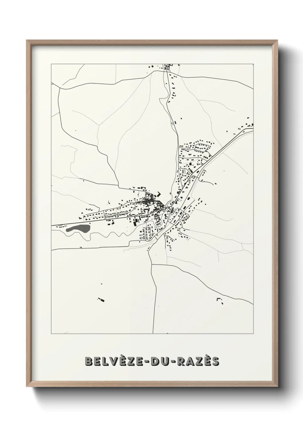 Un poster carteBelvèze-du-Razès