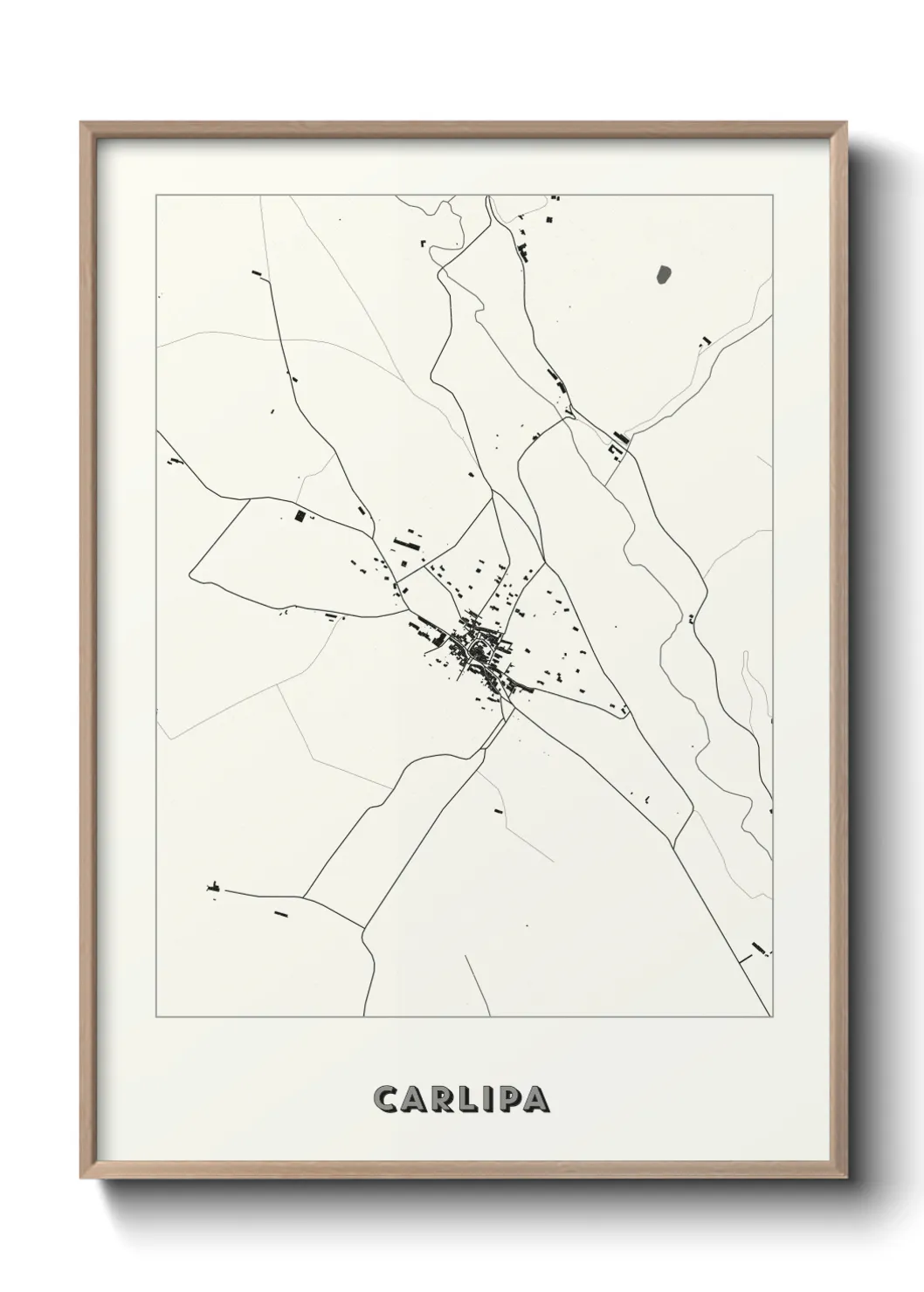 Une affiche de carte sur Carlipa