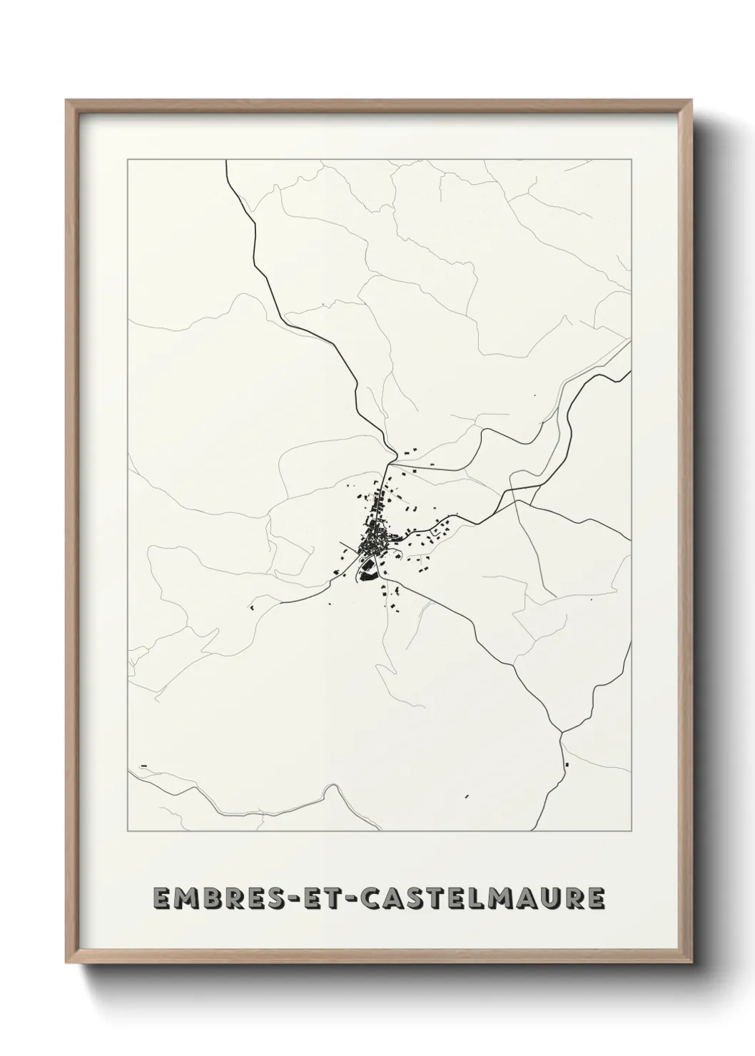 Un poster carteEmbres-et-Castelmaure