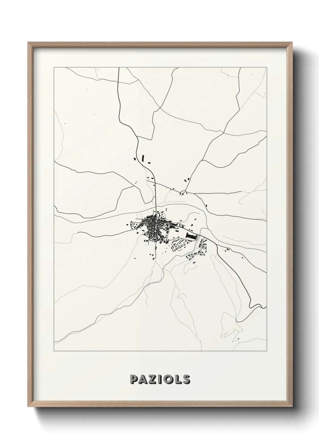 Un poster cartePaziols