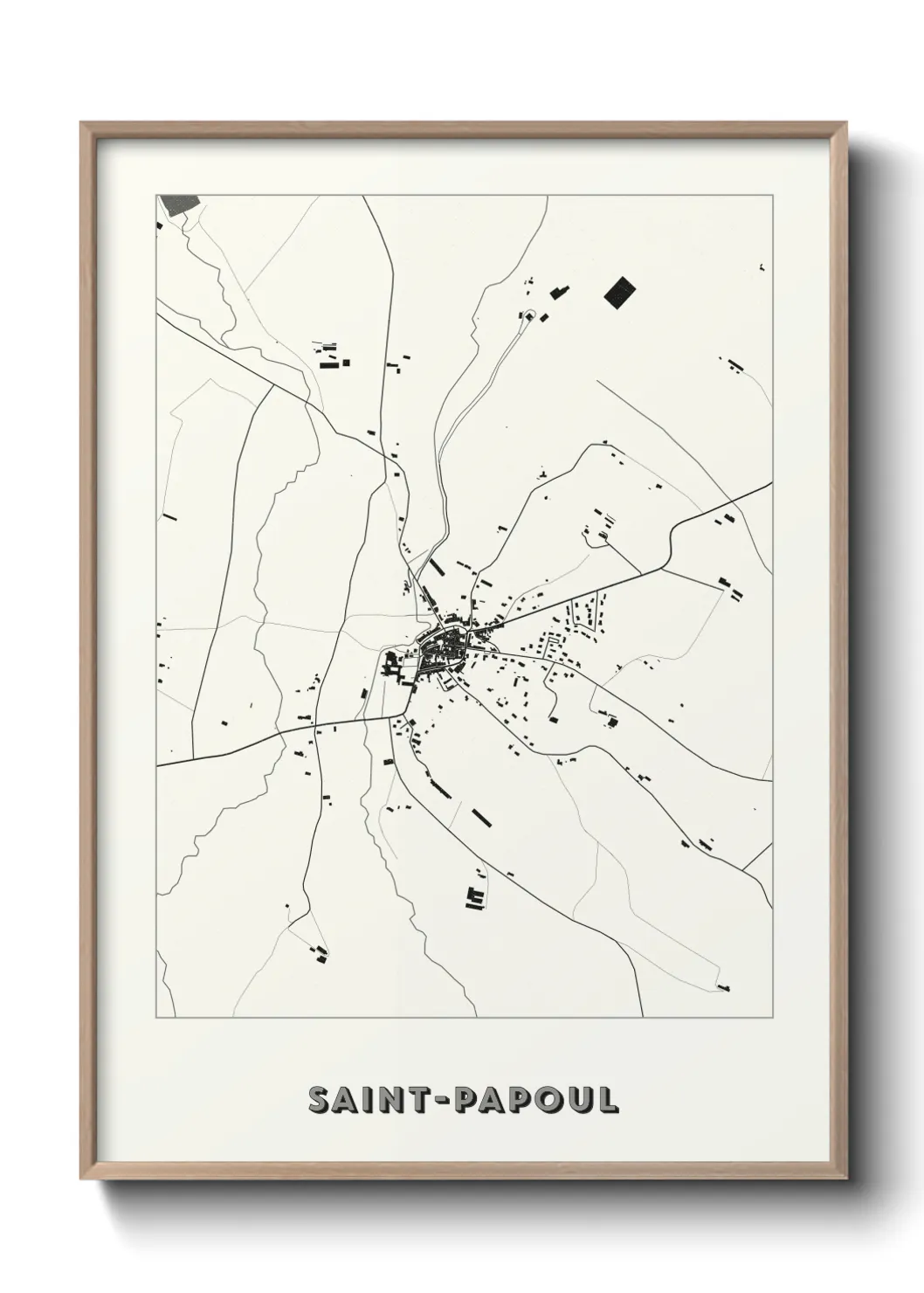 Un poster carteSaint-Papoul