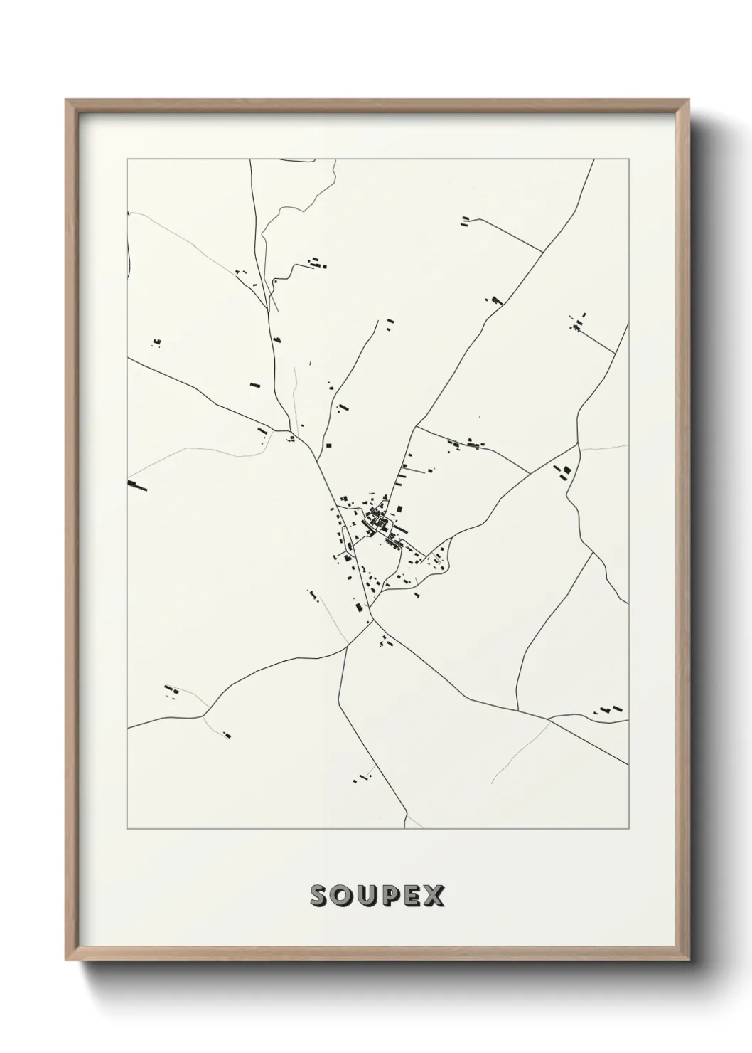 Une affiche de carte sur Soupex