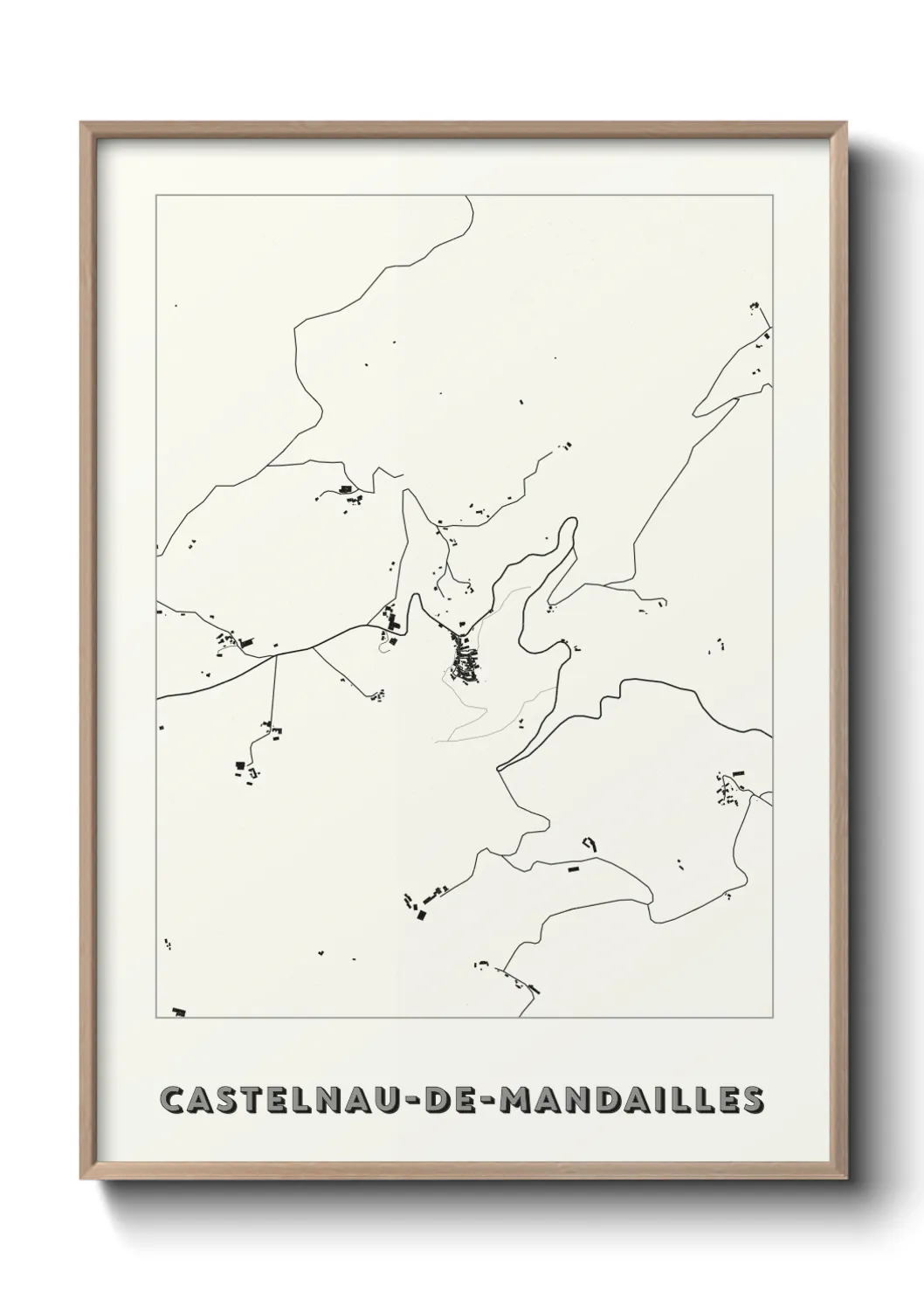Un poster carteCastelnau-de-Mandailles