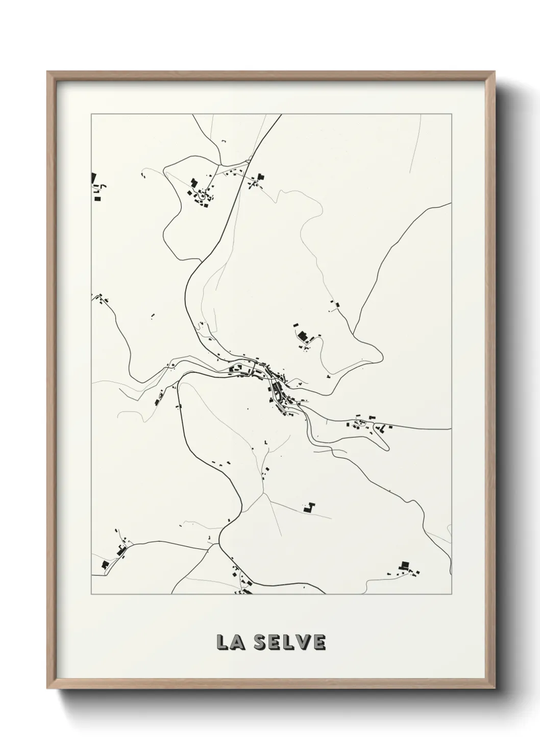 Une affiche de carte sur La Selve