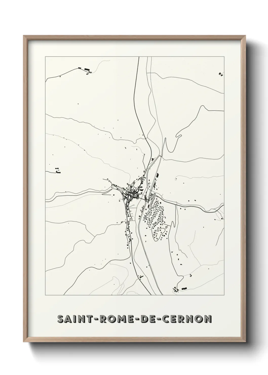 Un poster carteSaint-Rome-de-Cernon