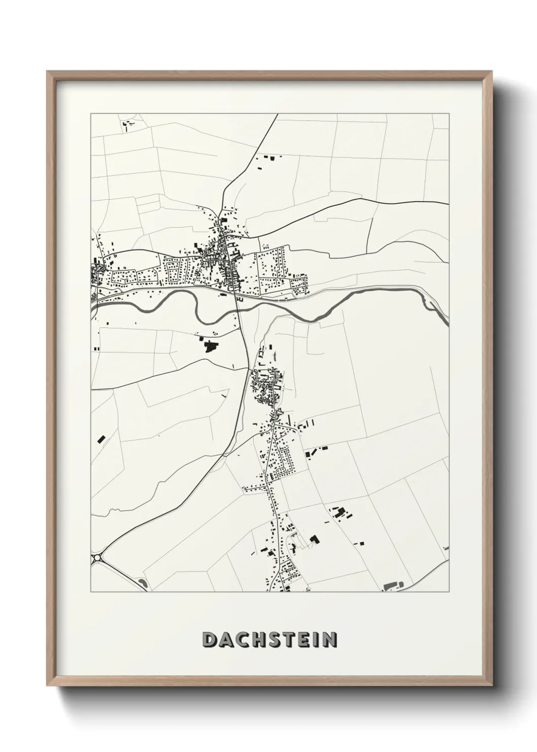 Une affiche de carte sur Dachstein