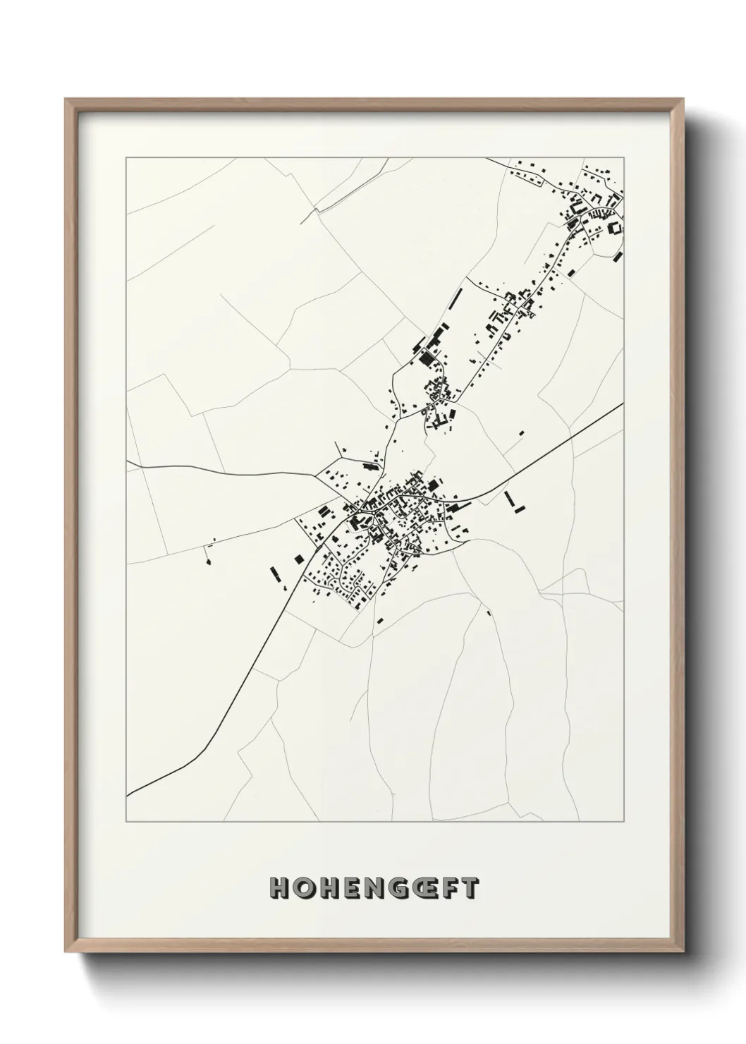 Une affiche de carte sur Hohengœft