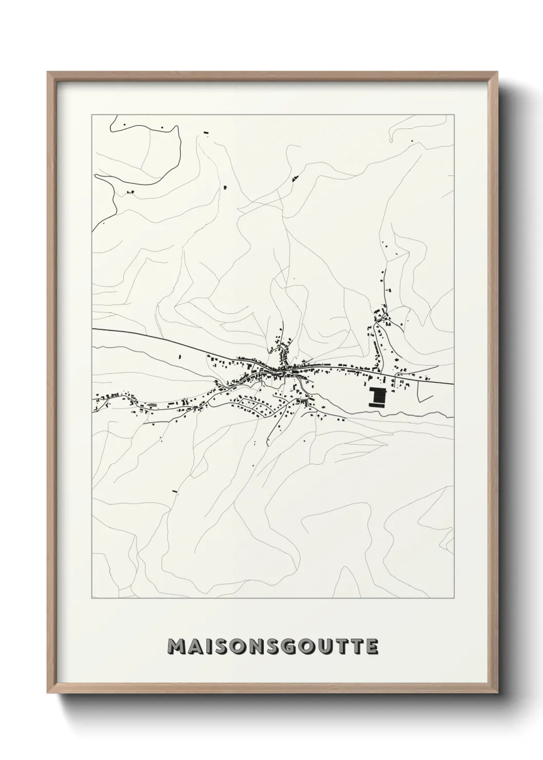 Un poster carteMaisonsgoutte