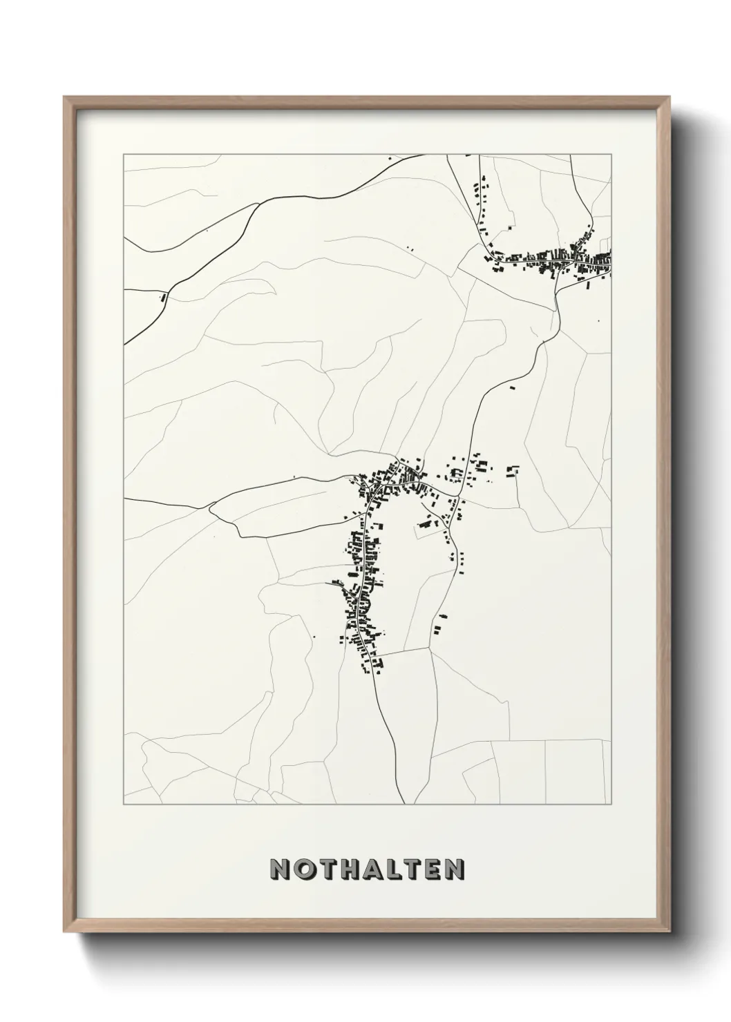 Une affiche de carte sur Nothalten