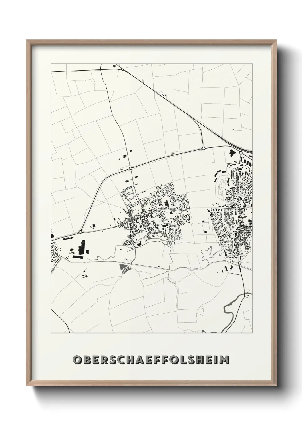 Un poster carteOberschaeffolsheim