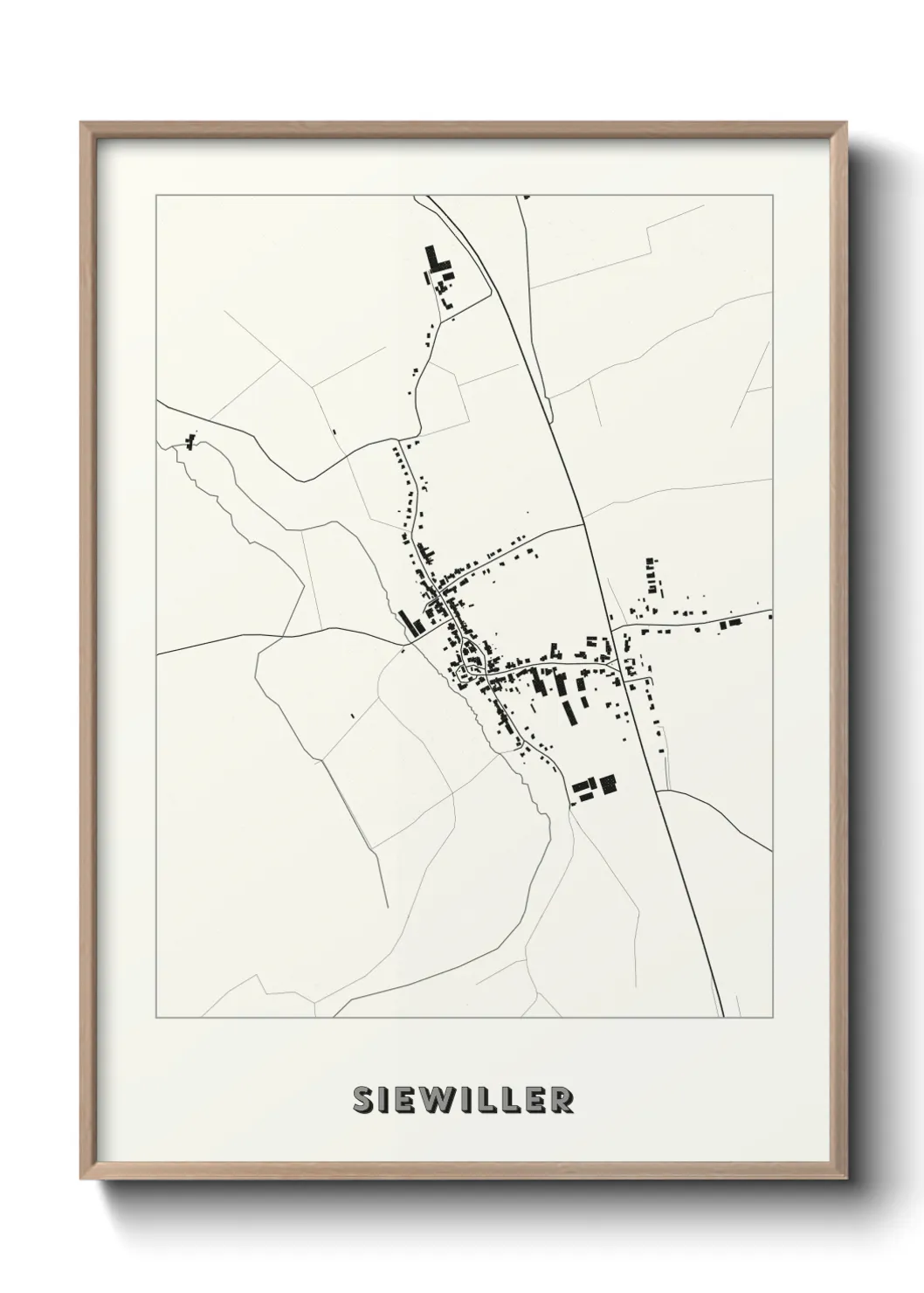 Une affiche de carte sur Siewiller
