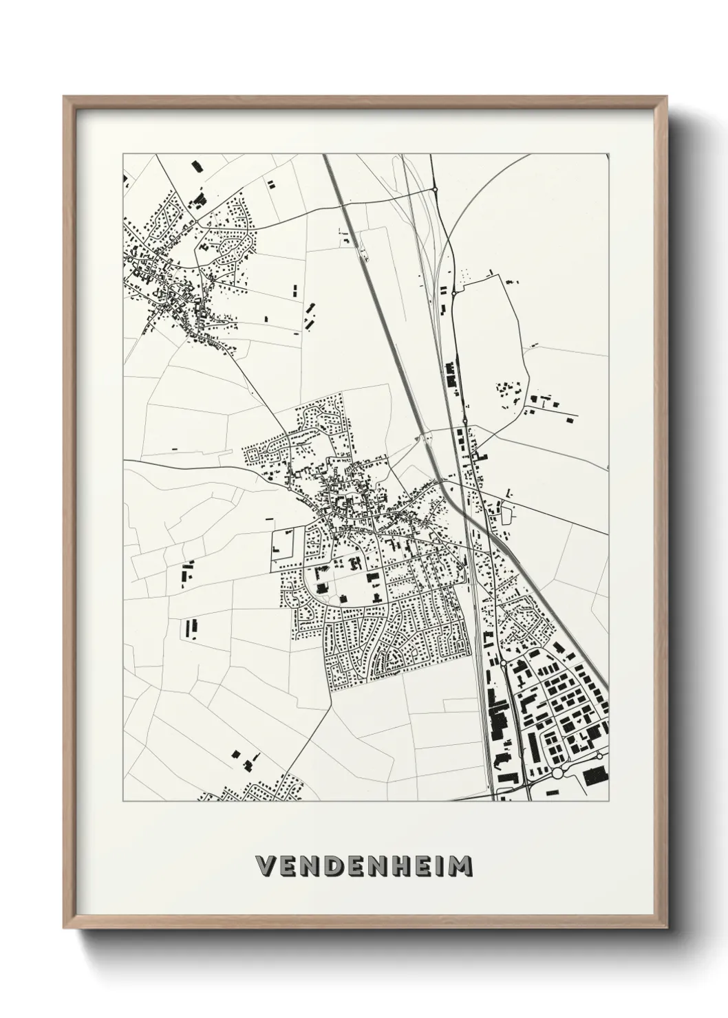 Une affiche de carte sur Vendenheim