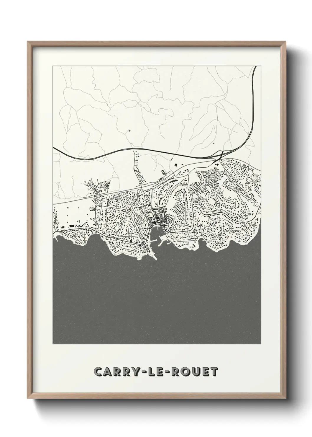 Une affiche de carte sur Carry-le-Rouet