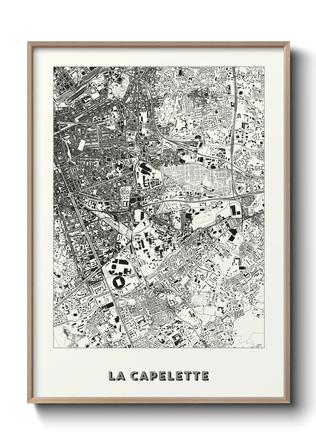 Une affiche de carte sur La Capelette