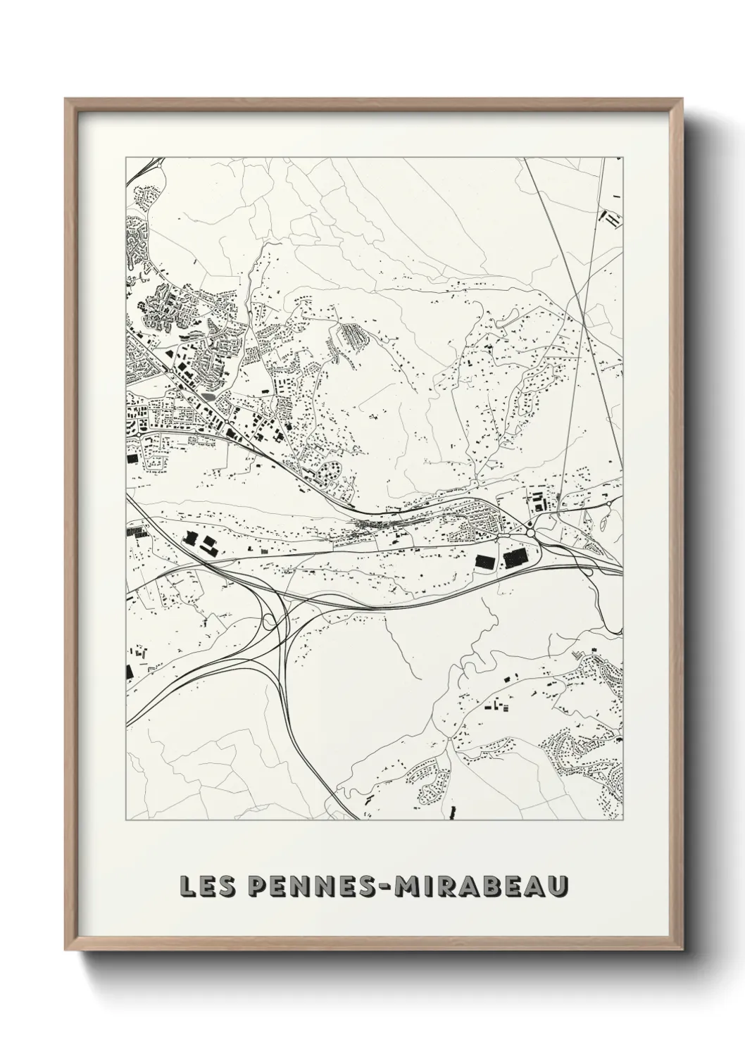 Un poster carteLes Pennes-Mirabeau