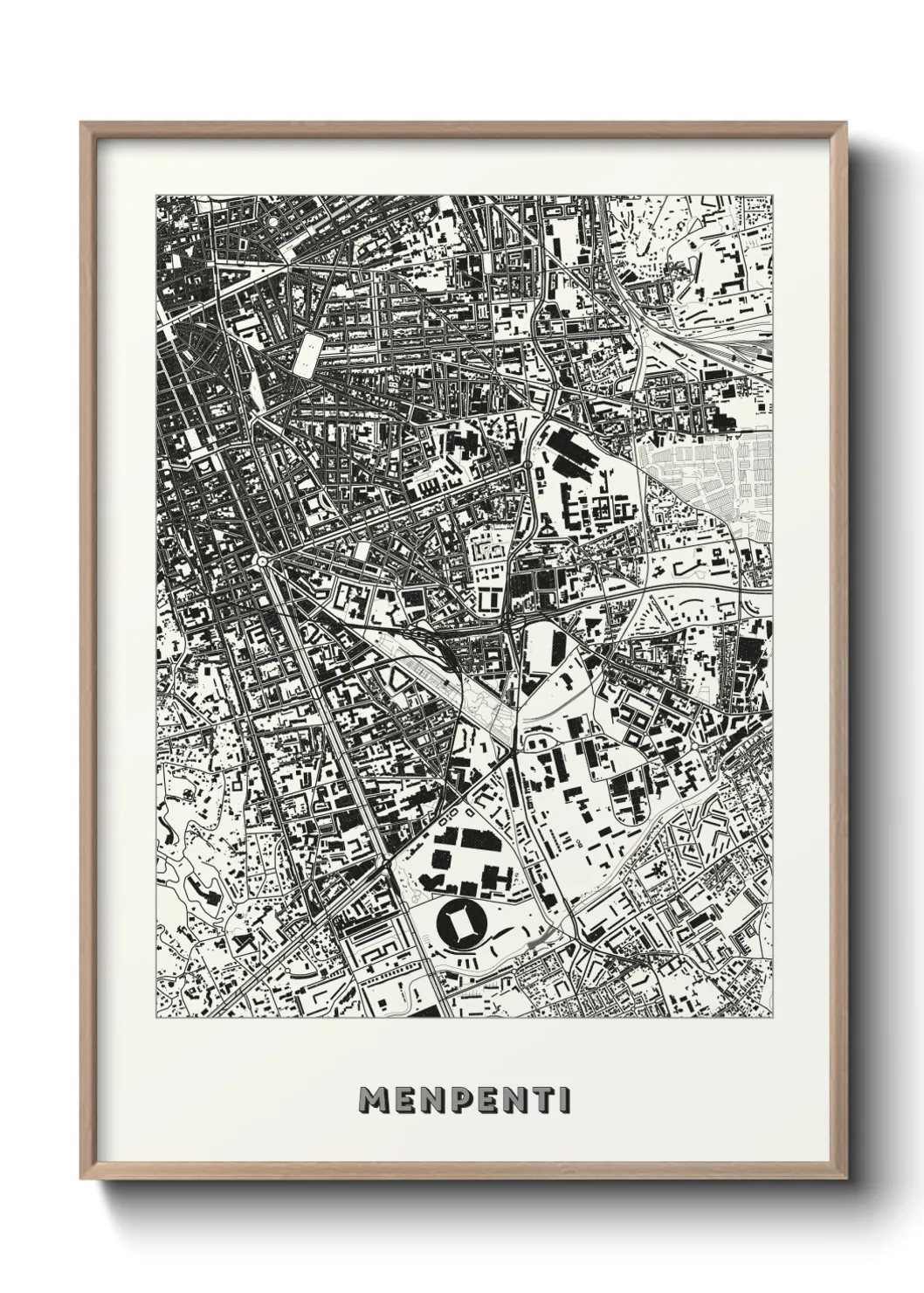 Une affiche de carte sur Menpenti