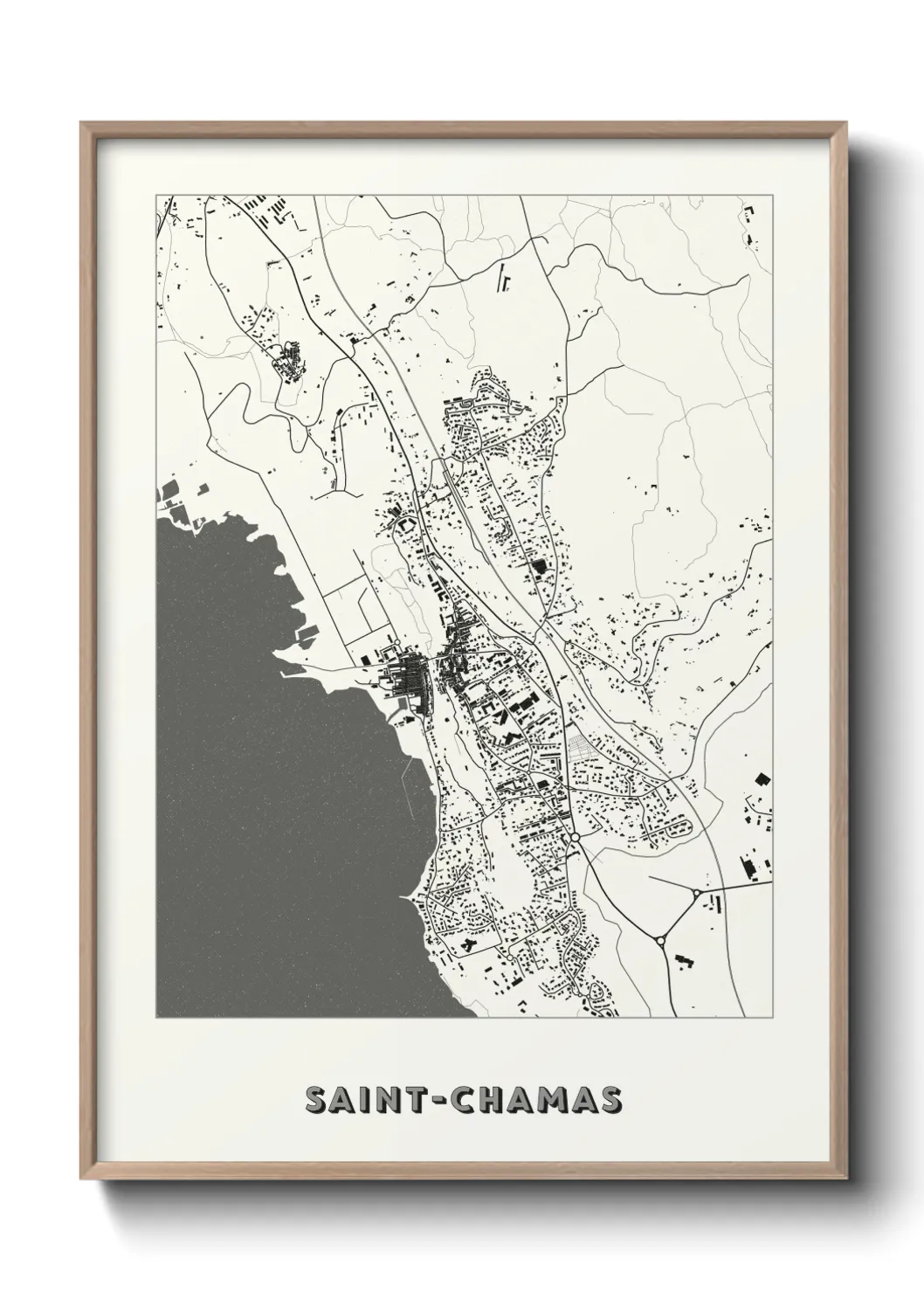 Un poster carteSaint-Chamas