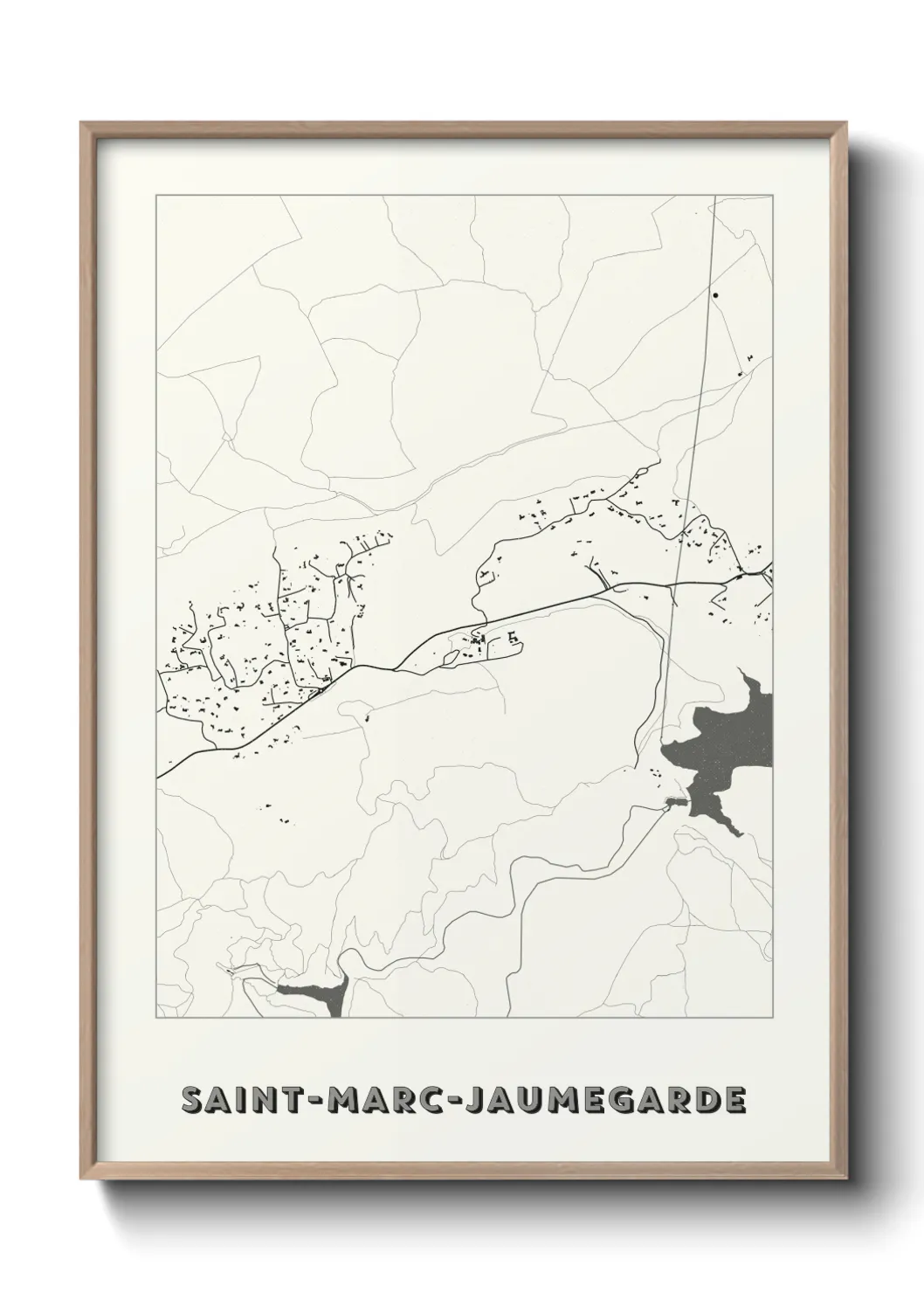 Un poster carteSaint-Marc-Jaumegarde