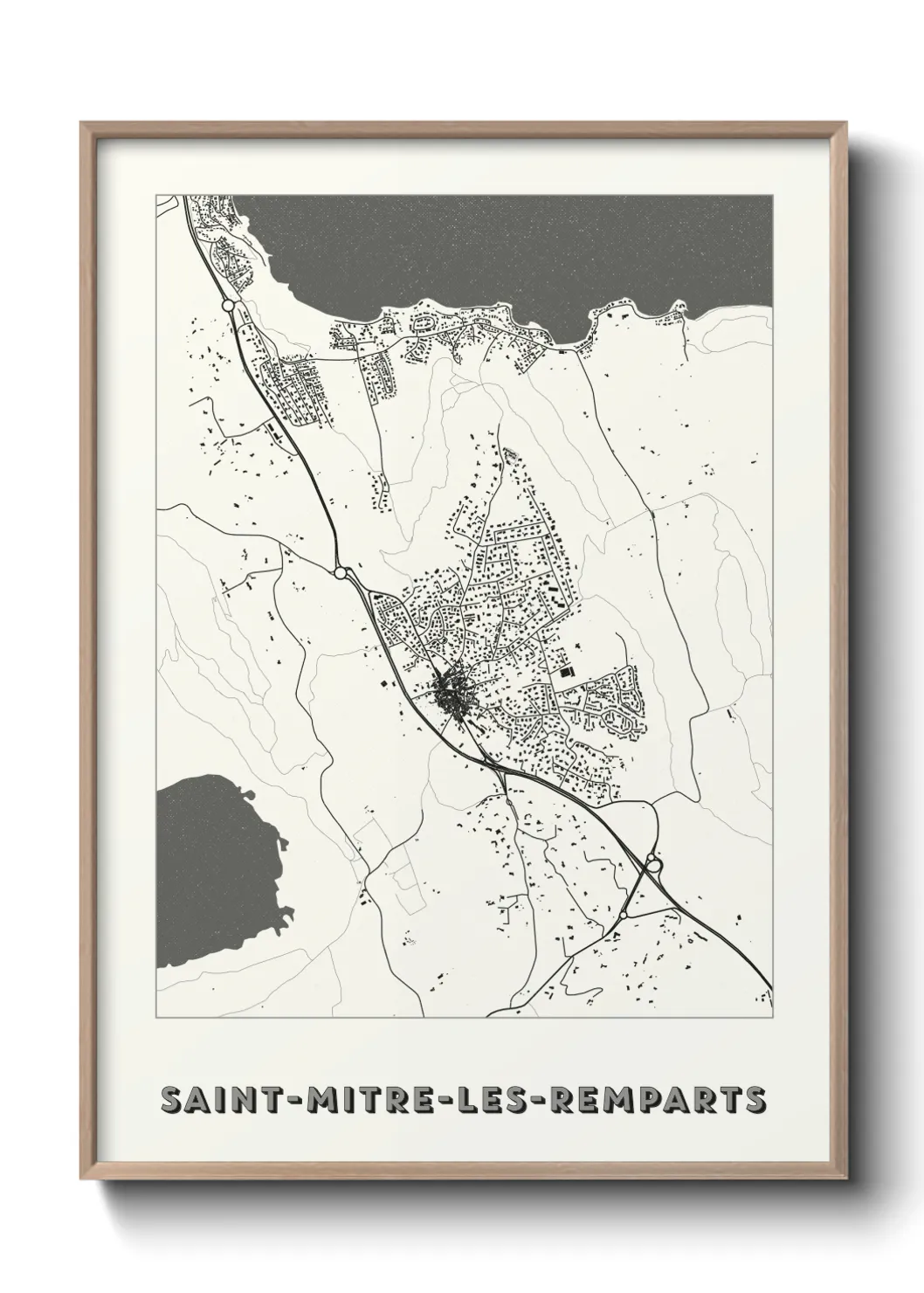 Un poster carteSaint-Mitre-les-Remparts