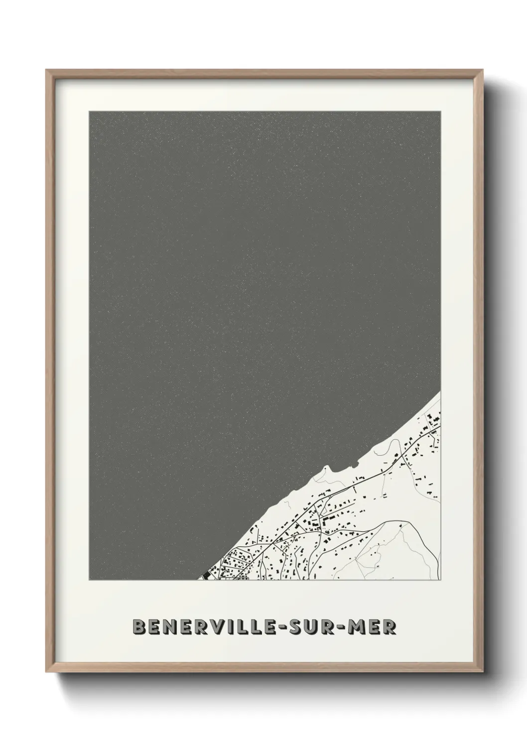 Une affiche de carte sur Benerville-sur-Mer