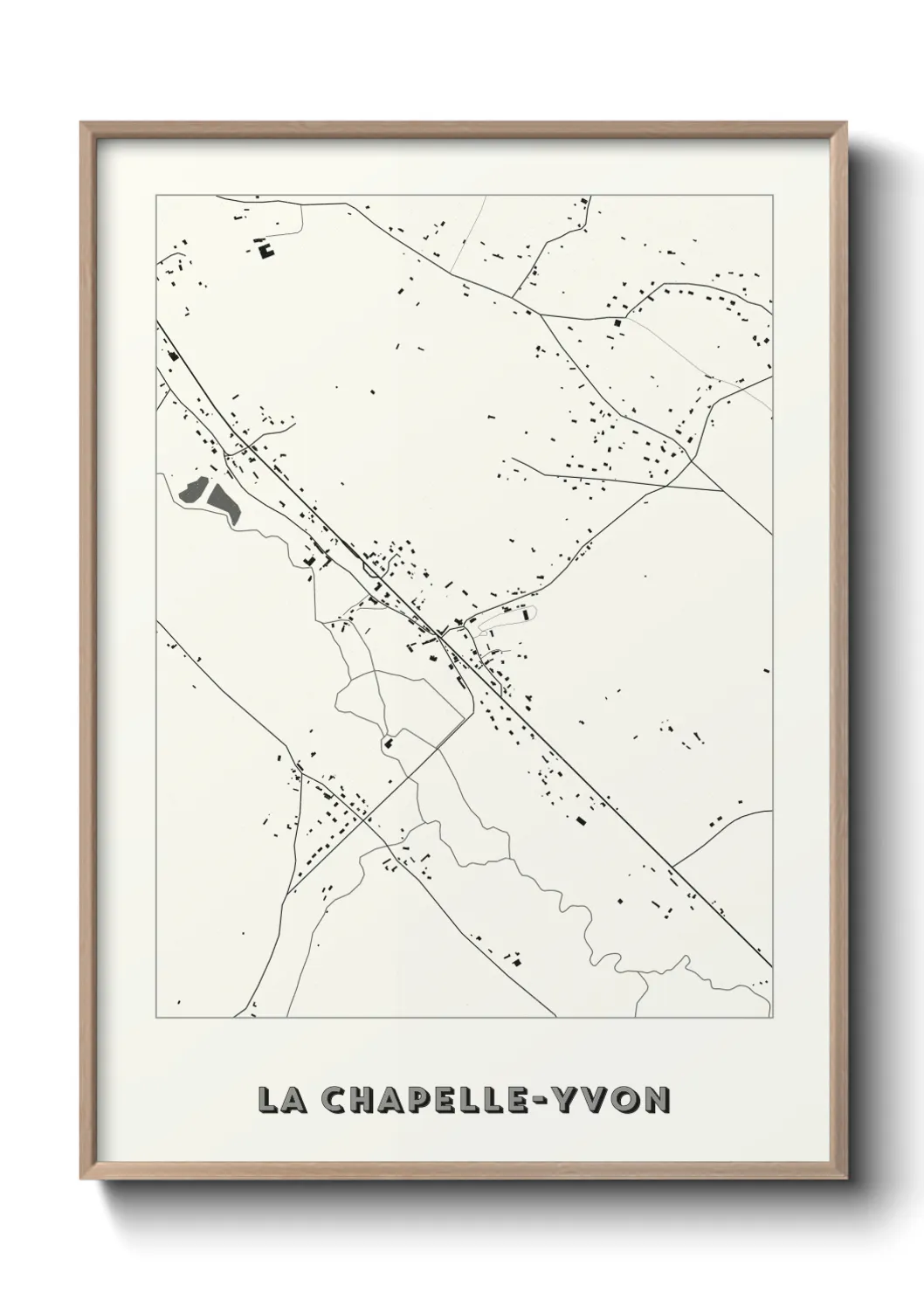 Un poster carteLa Chapelle-Yvon