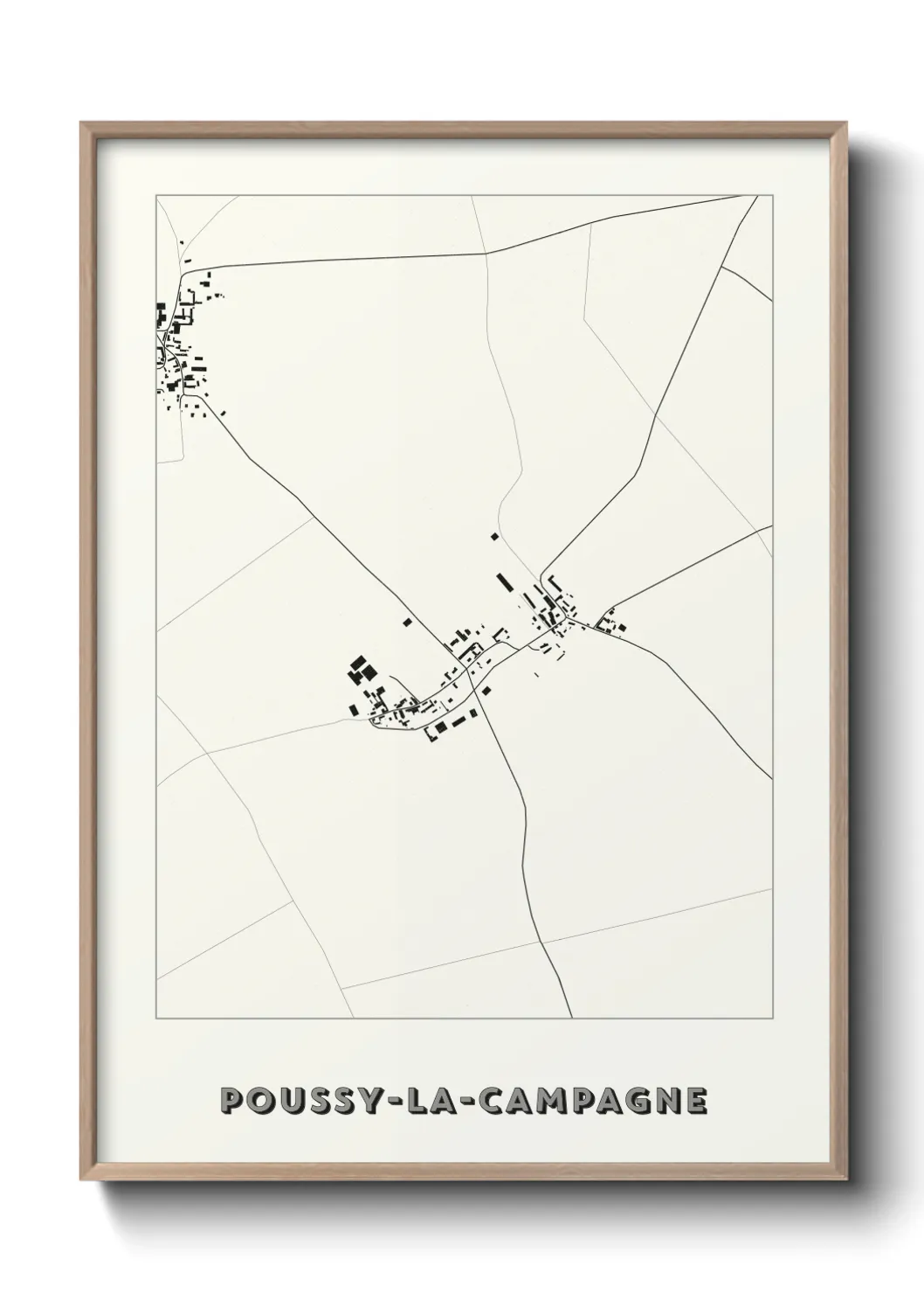 Un poster cartePoussy-la-Campagne