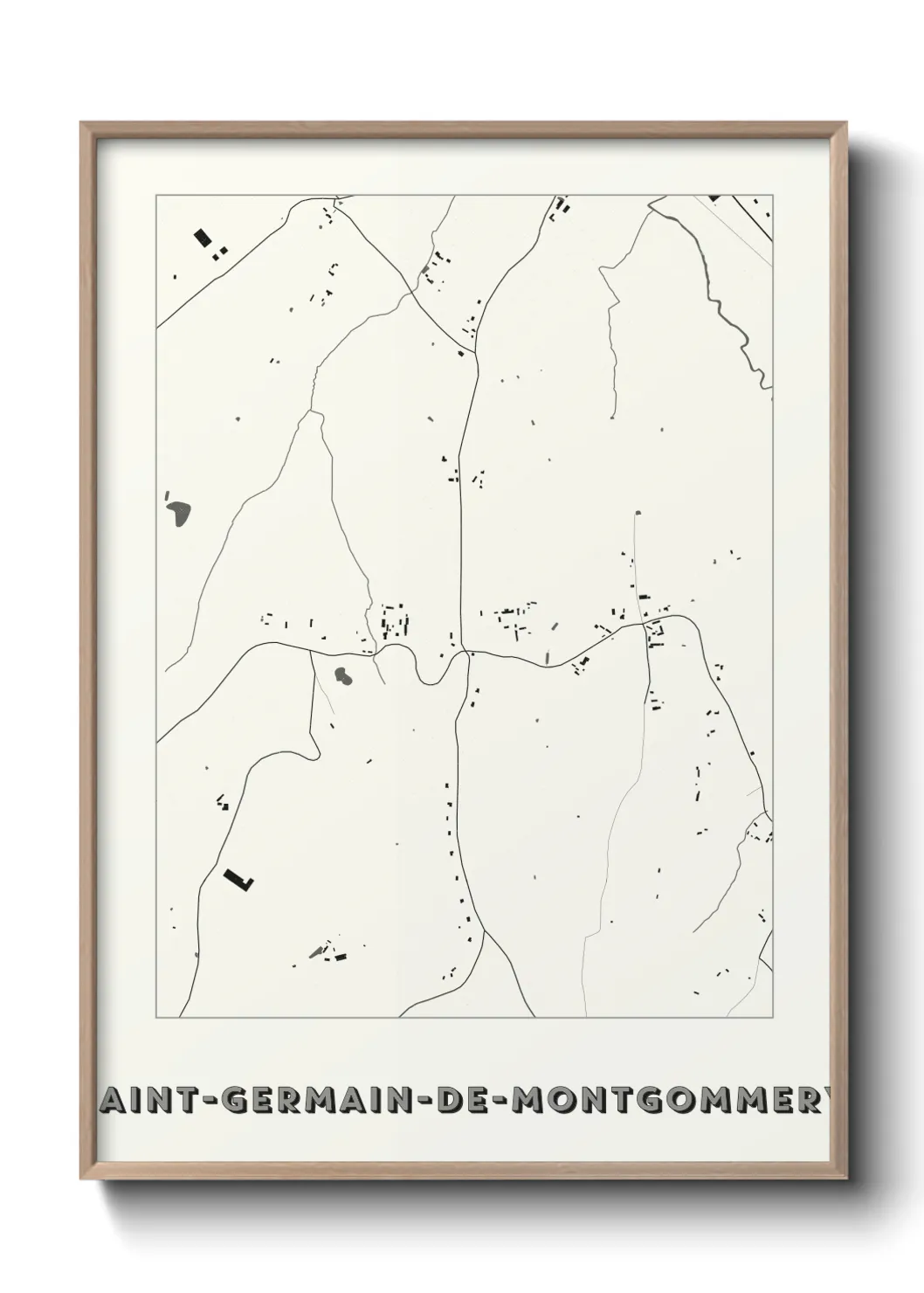 Un poster carteSaint-Germain-de-Montgommery