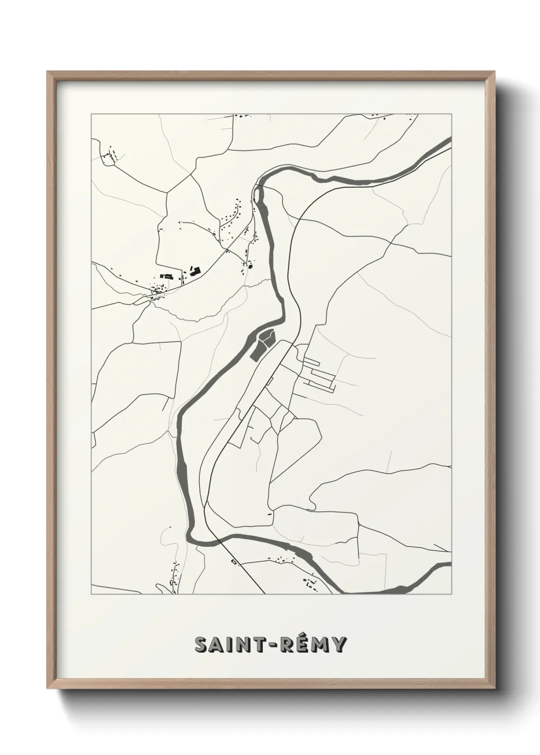 Une affiche de carte sur Saint-Rémy