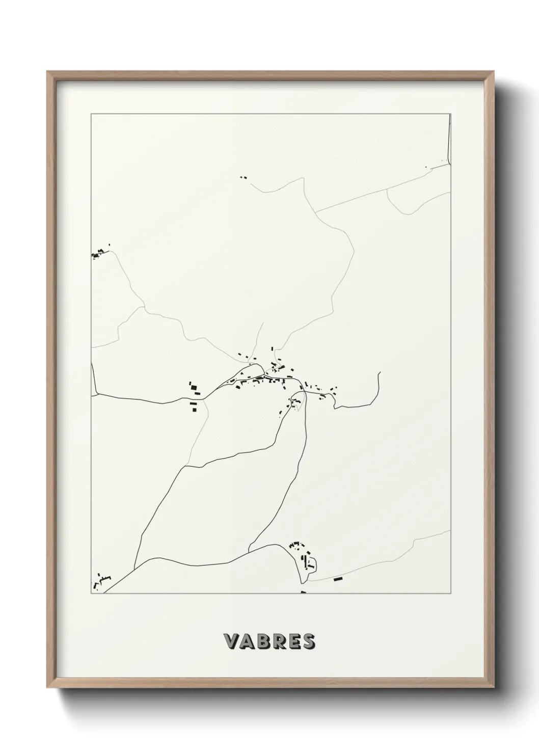 Une affiche de carte sur Vabres