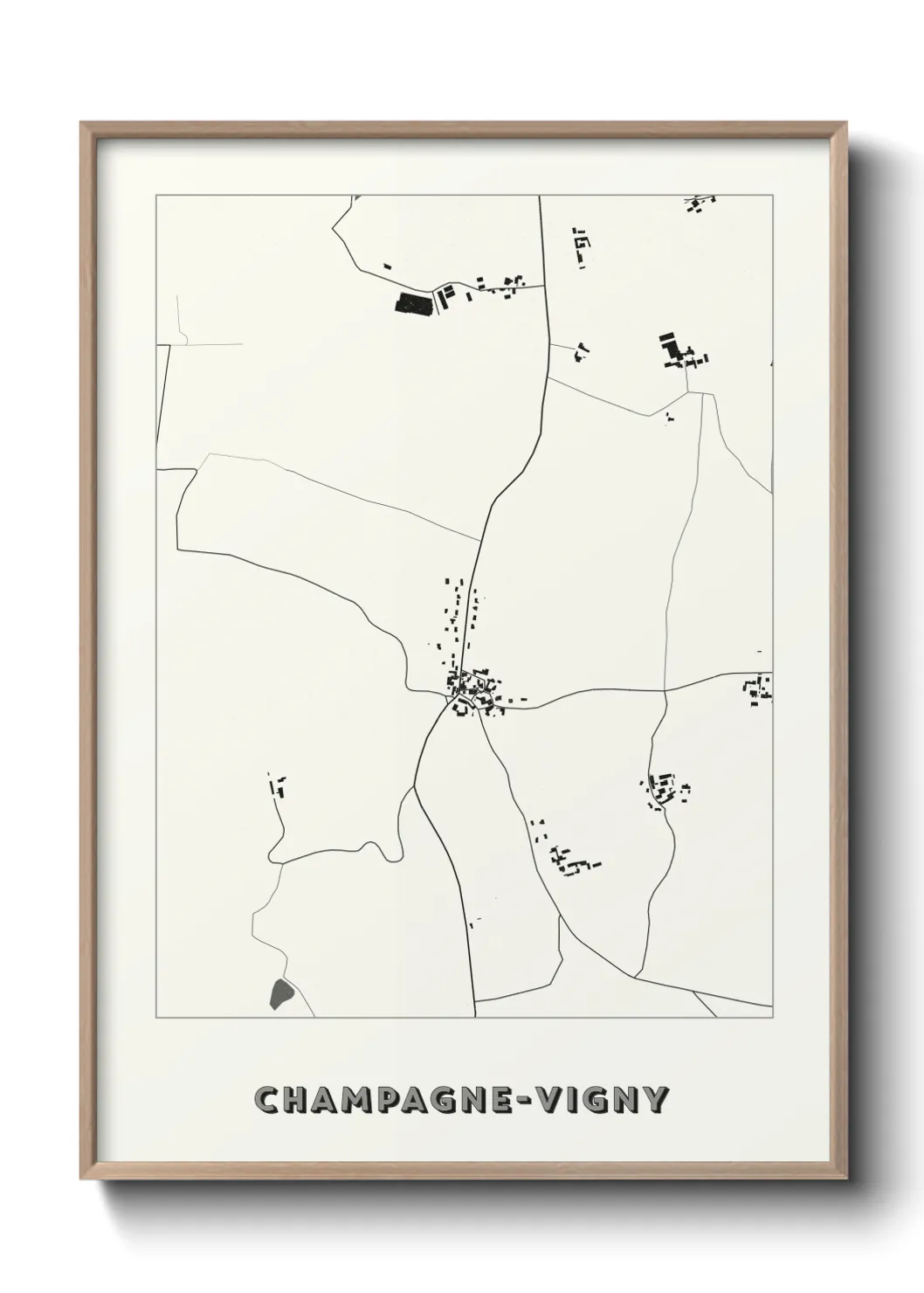 Un poster carteChampagne-Vigny