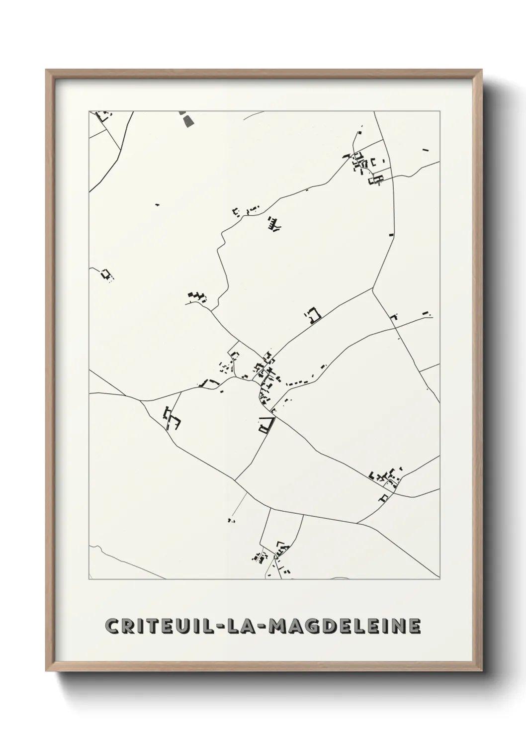 Un poster carteCriteuil-la-Magdeleine