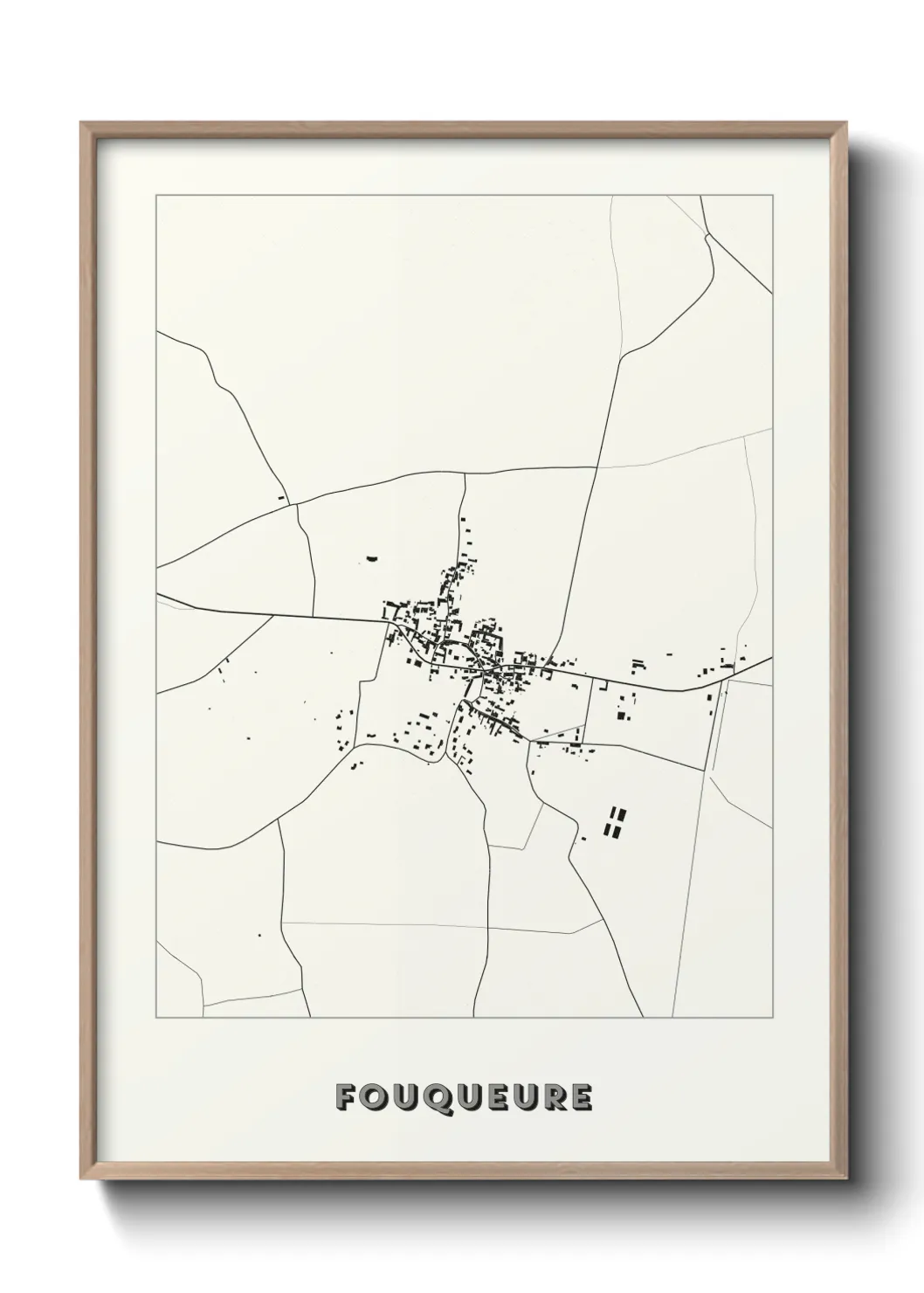 Une affiche de carte sur Fouqueure