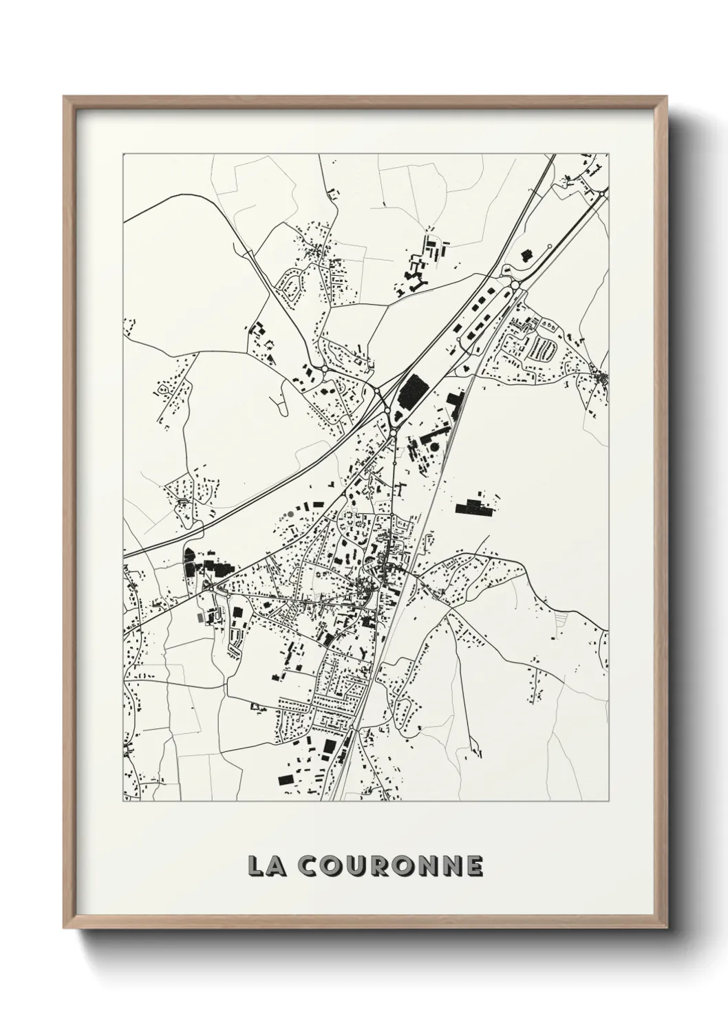 Une affiche de carte sur La Couronne