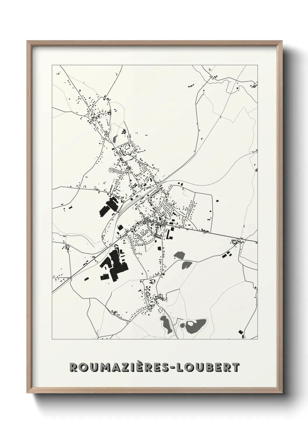 Un poster carteRoumazières-Loubert