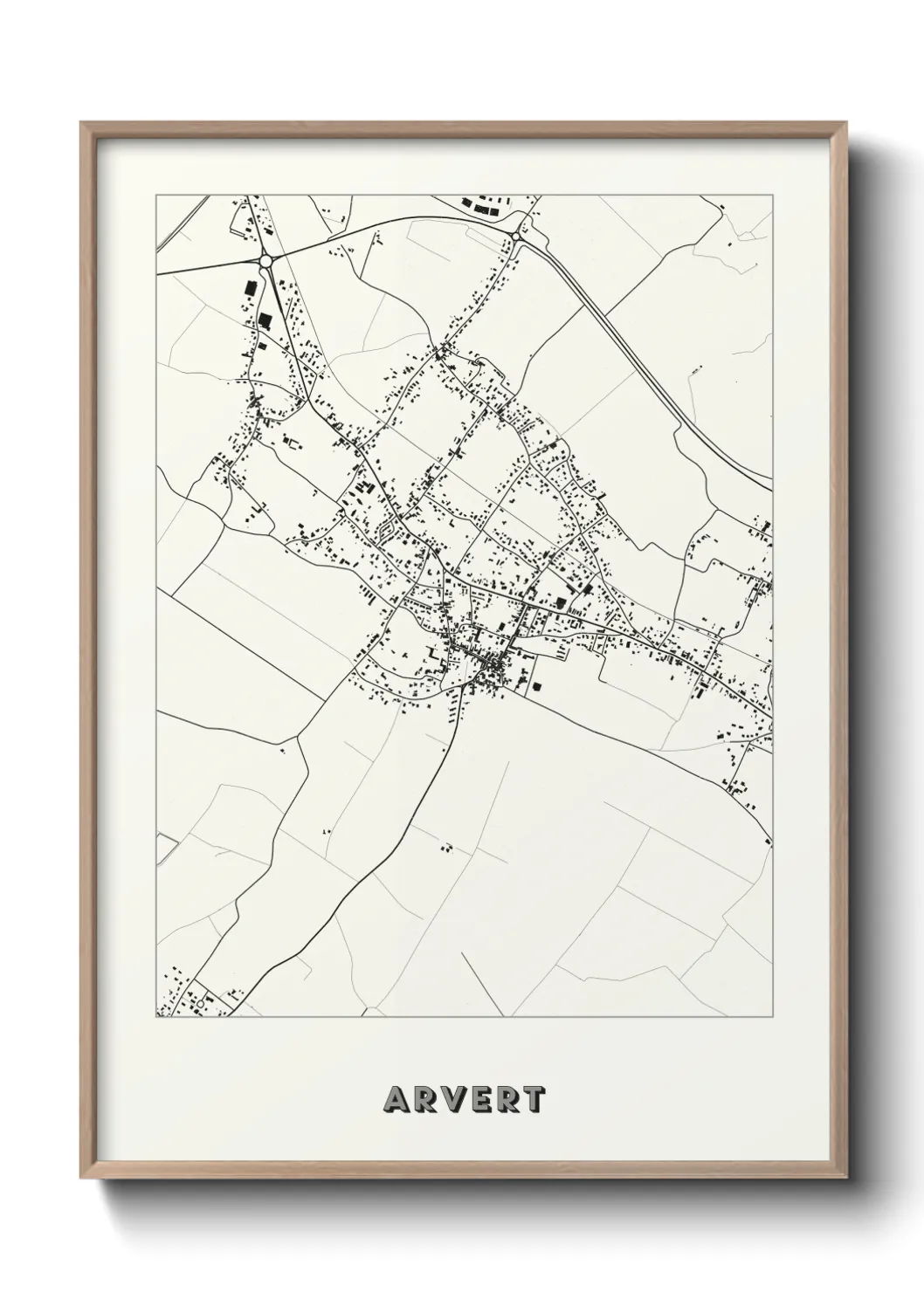 Une affiche de carte sur Arvert