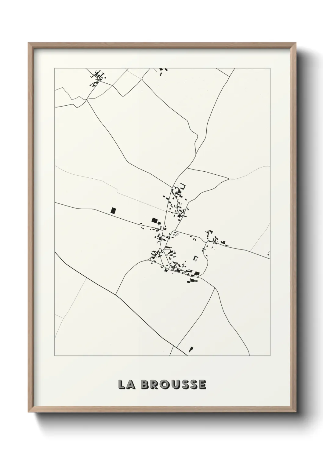 Une affiche de carte sur La Brousse