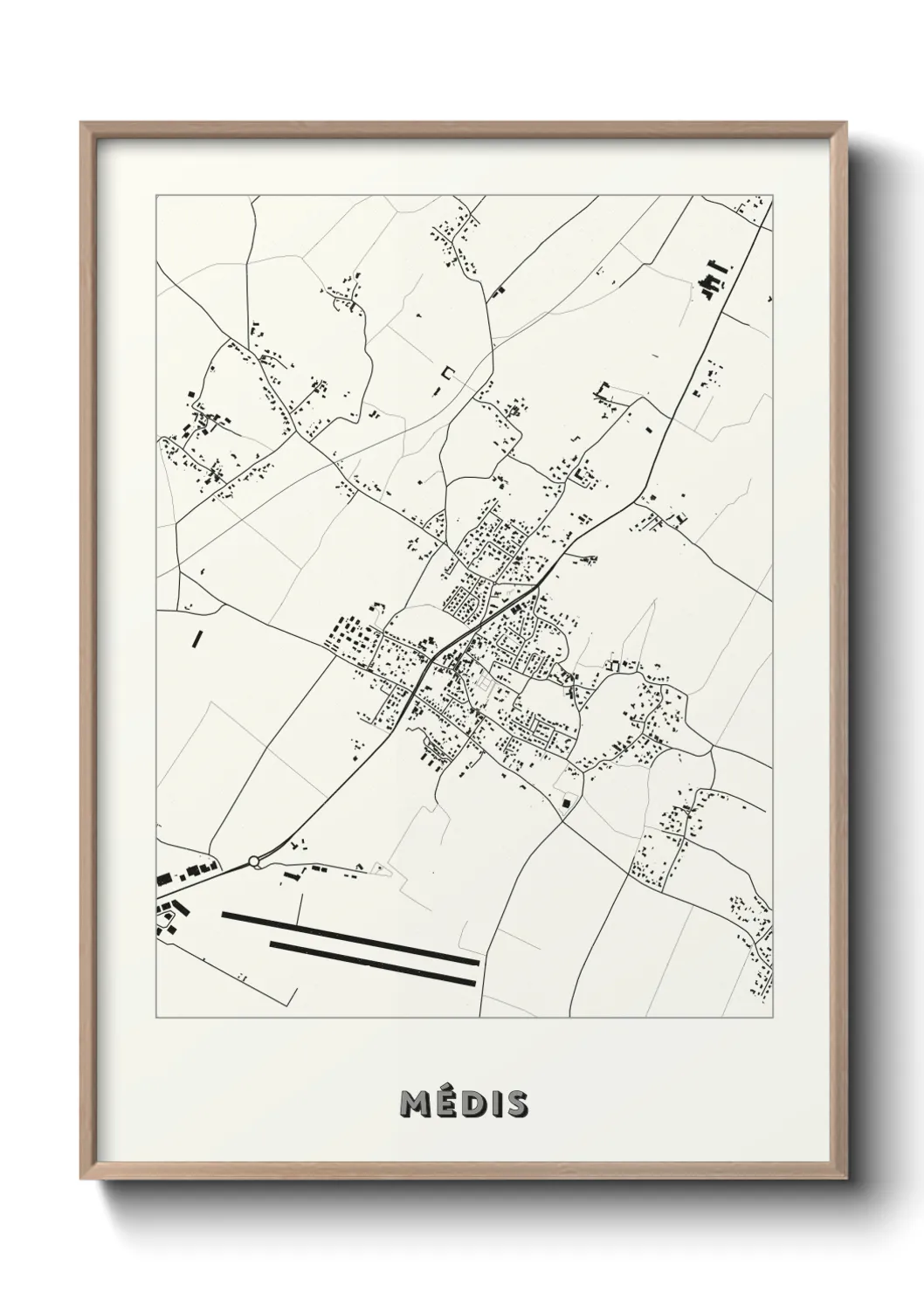 Une affiche de carte sur Médis