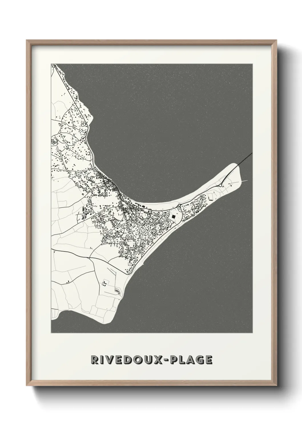 Une affiche de carte sur Rivedoux-Plage