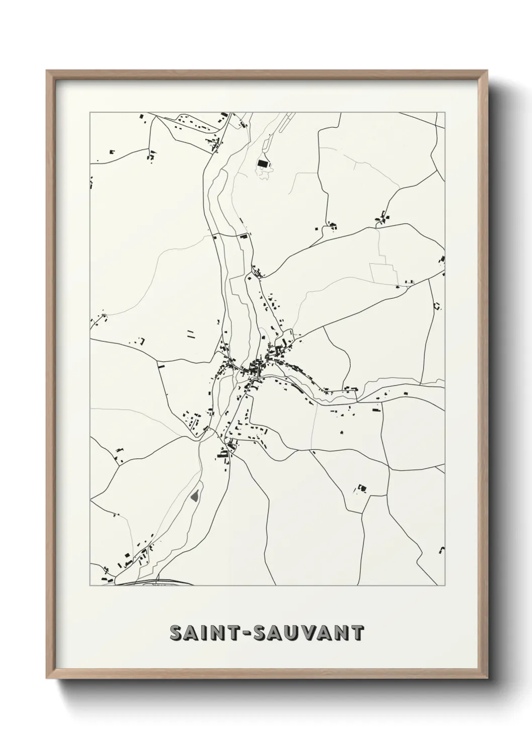 Un poster carteSaint-Sauvant