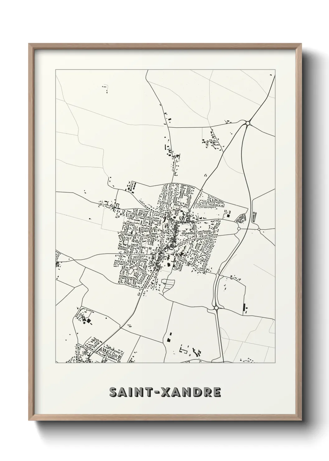 Un poster carteSaint-Xandre