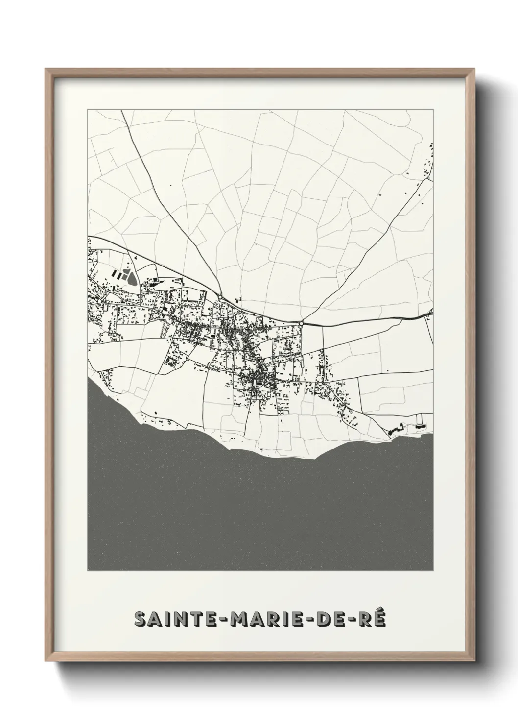 Un poster carteSainte-Marie-de-Ré