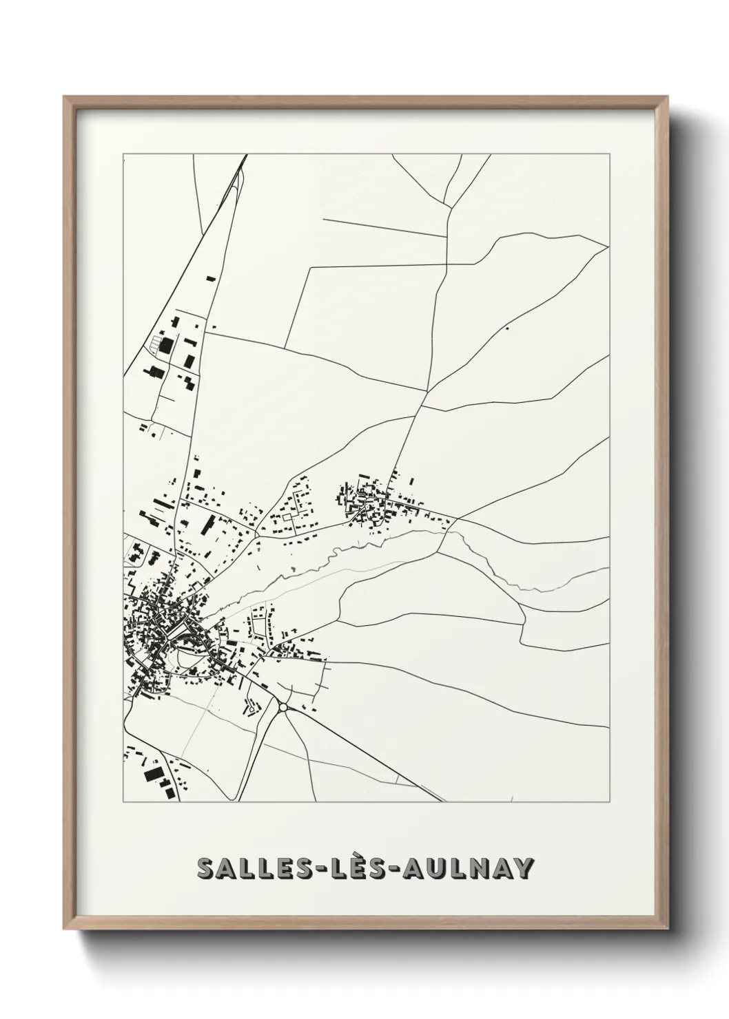 Un poster carteSalles-lès-Aulnay