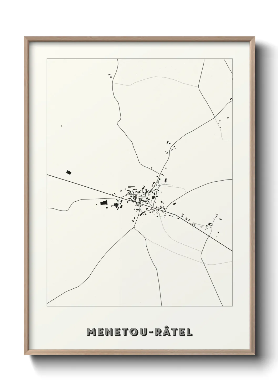 Une affiche de carte sur Menetou-Râtel