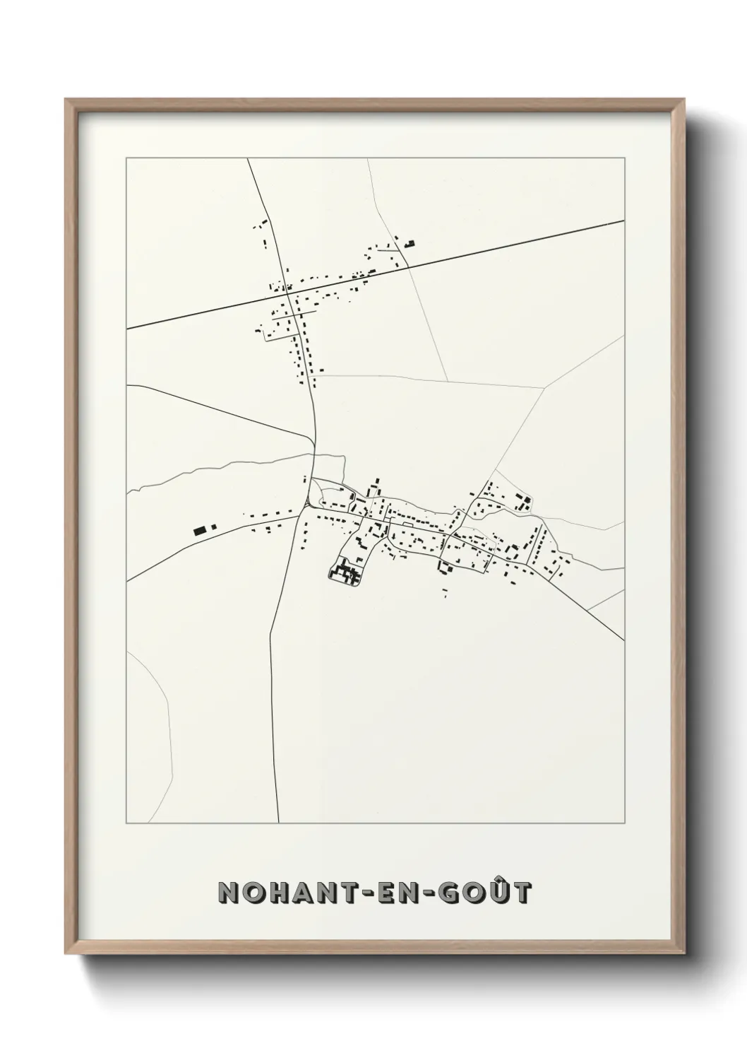 Un poster carteNohant-en-Goût