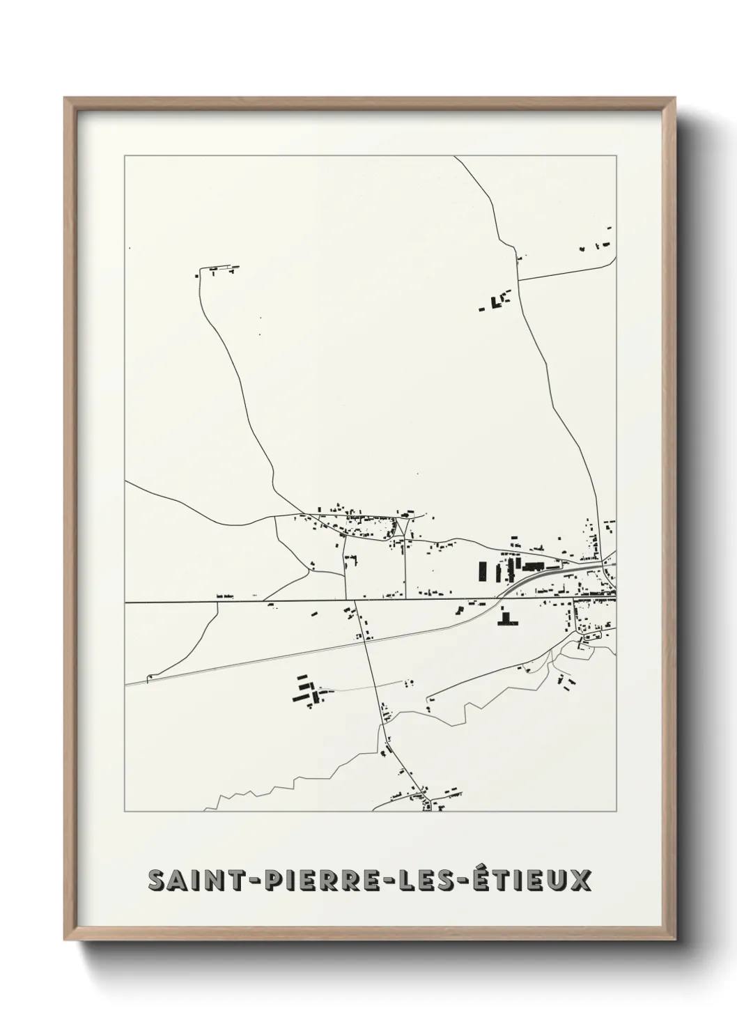 Un poster carteSaint-Pierre-les-Étieux